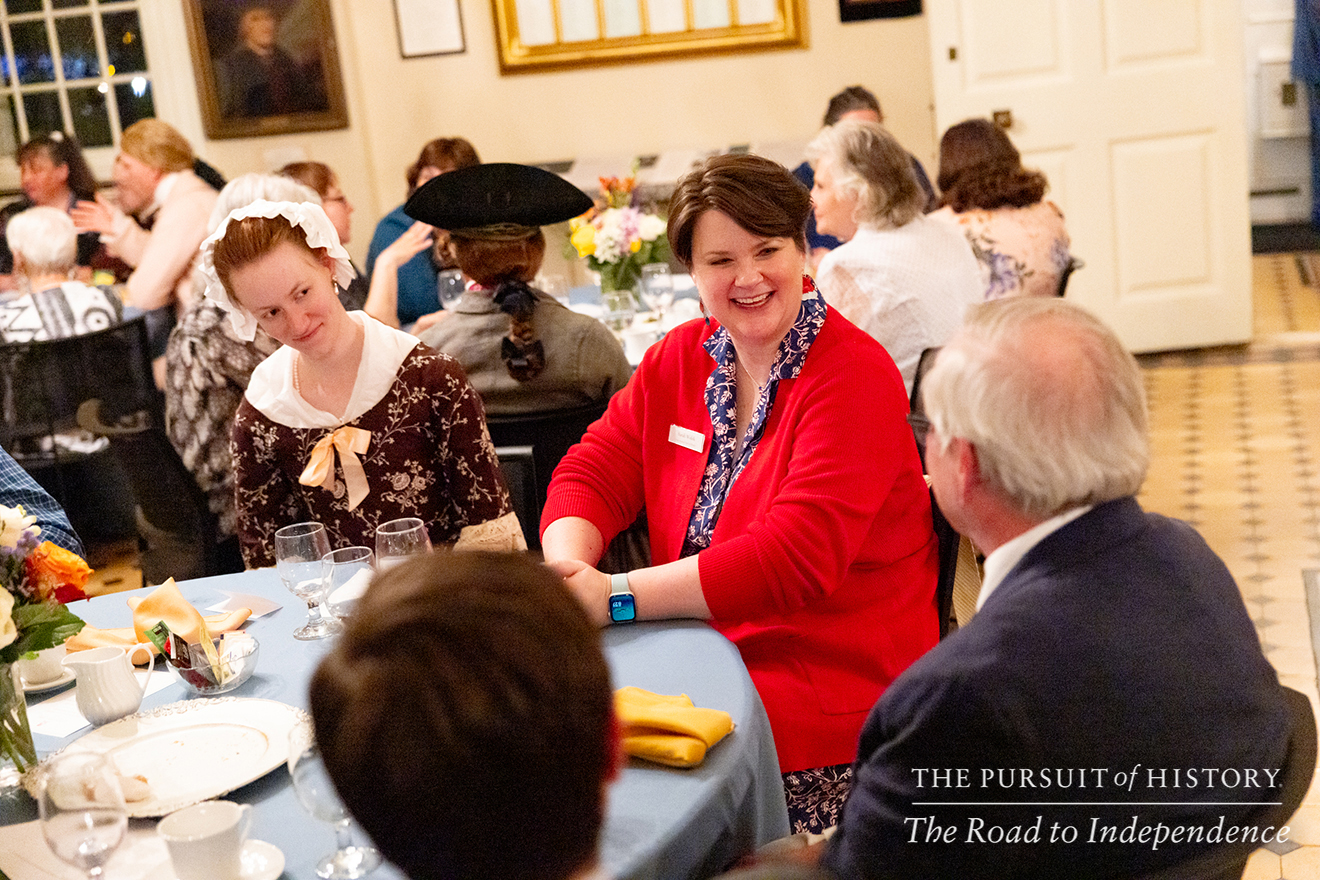 Dinner with the Founders at Carpenters’ Hall; The Pursuit of History—The Road to Independence, Spring 2026 (photo by Joe Tacynec)-517