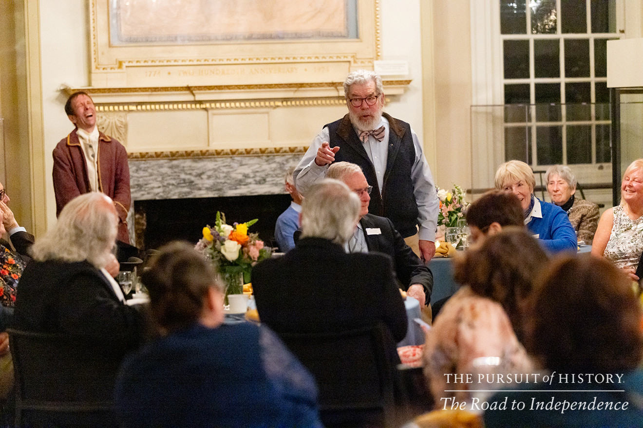 Dinner with the Founders at Carpenters’ Hall; The Pursuit of History—The Road to Independence, Spring 2026 (photo by Joe Tacynec)-530
