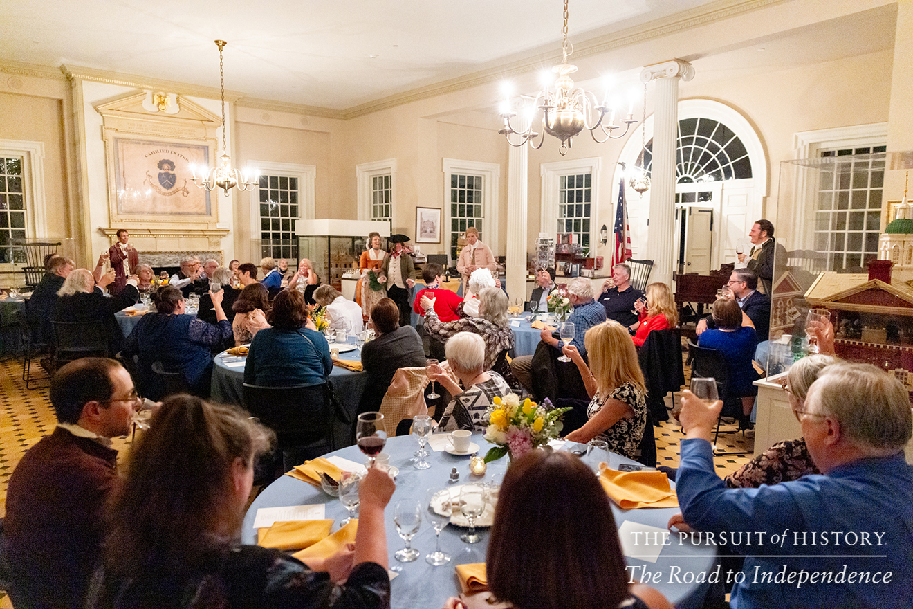 Dinner with the Founders at Carpenters’ Hall; The Pursuit of History—The Road to Independence, Spring 2026 (photo by Joe Tacynec)-537