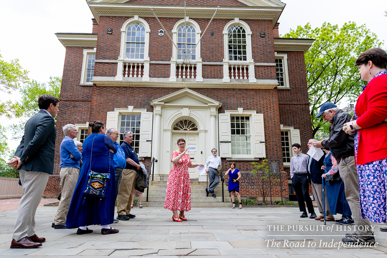Guided Tour of Carpenters’ Hall and Dinner with the Founders; The Pursuit of History—The Road to Independence, Spring 2026 (photo by Joe Tacynec)-372