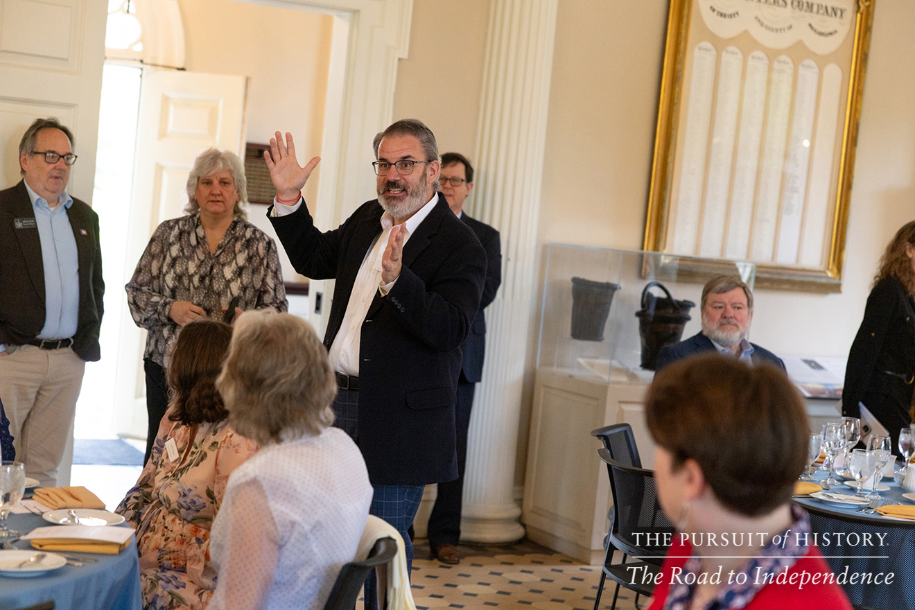 Guided Tour of Carpenters’ Hall and Dinner with the Founders; The Pursuit of History—The Road to Independence, Spring 2026 (photo by Joe Tacynec)-374