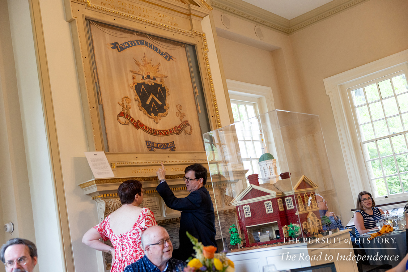 Guided Tour of Carpenters’ Hall and Dinner with the Founders; The Pursuit of History—The Road to Independence, Spring 2026 (photo by Joe Tacynec)-402
