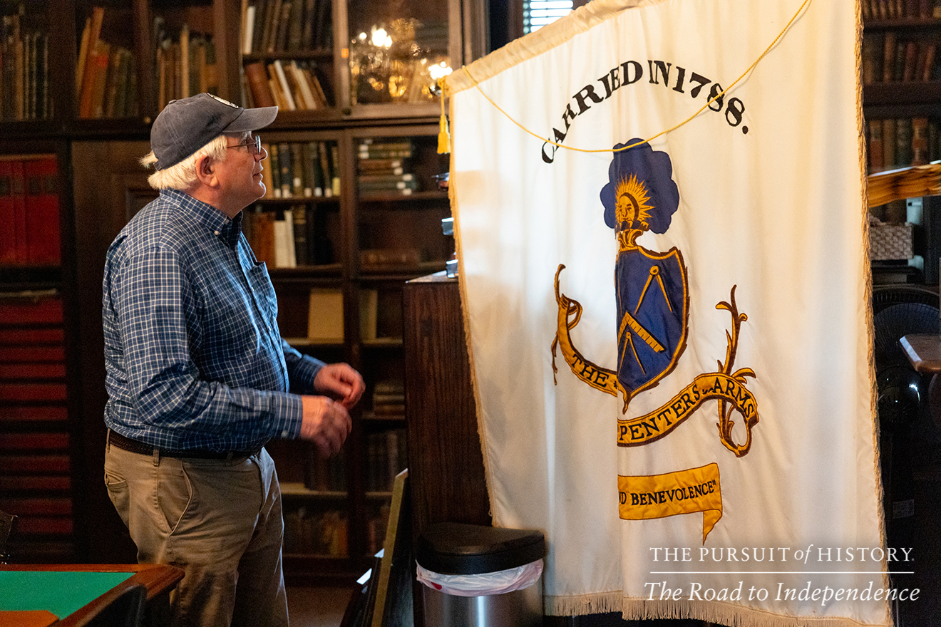 Guided Tour of Carpenters’ Hall with Michael Norris; The Pursuit of History—The Road to Independence, Spring 2026 (photo by Joe Tacynec)-376