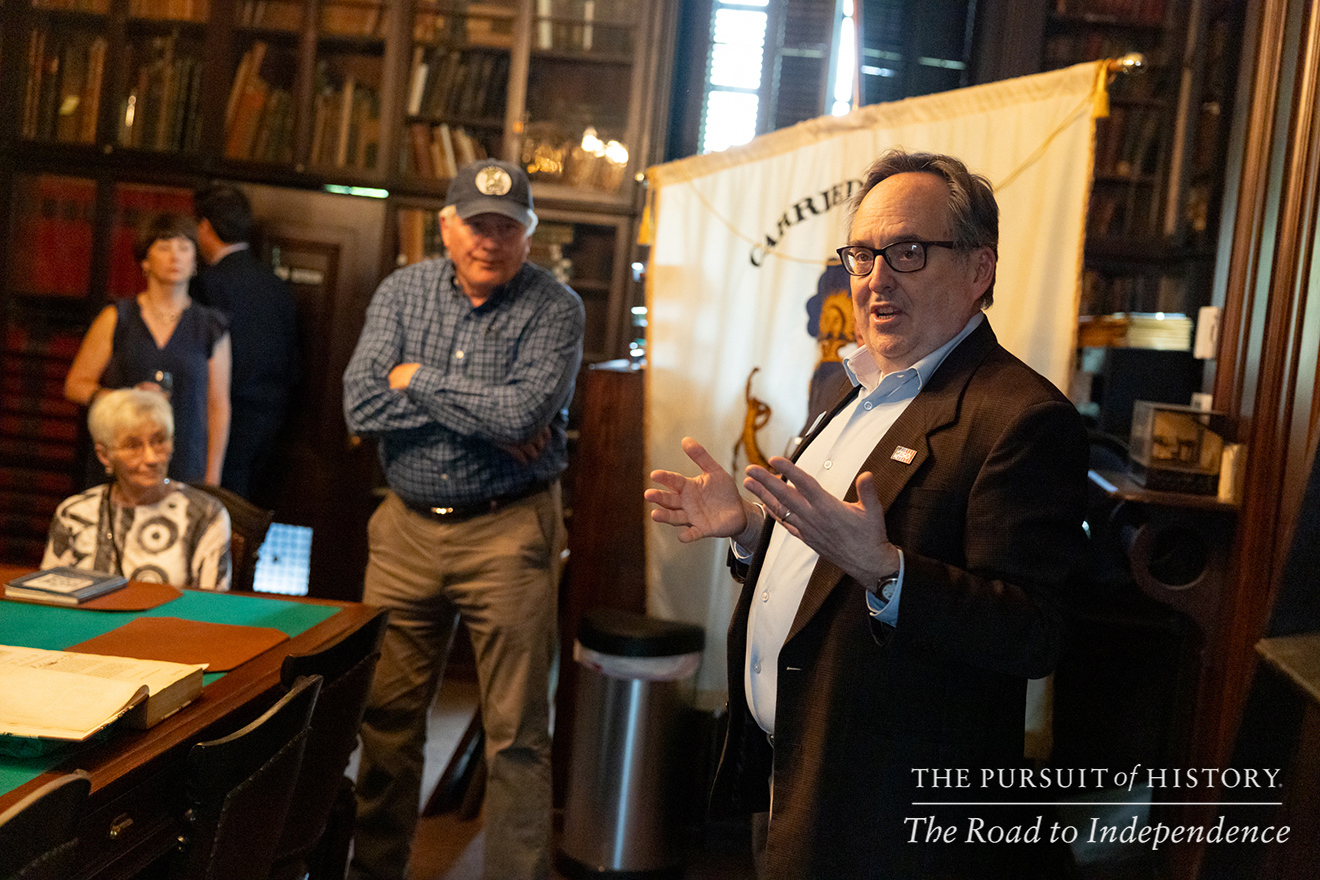 Guided Tour of Carpenters’ Hall with Michael Norris; The Pursuit of History—The Road to Independence, Spring 2026 (photo by Joe Tacynec)-378