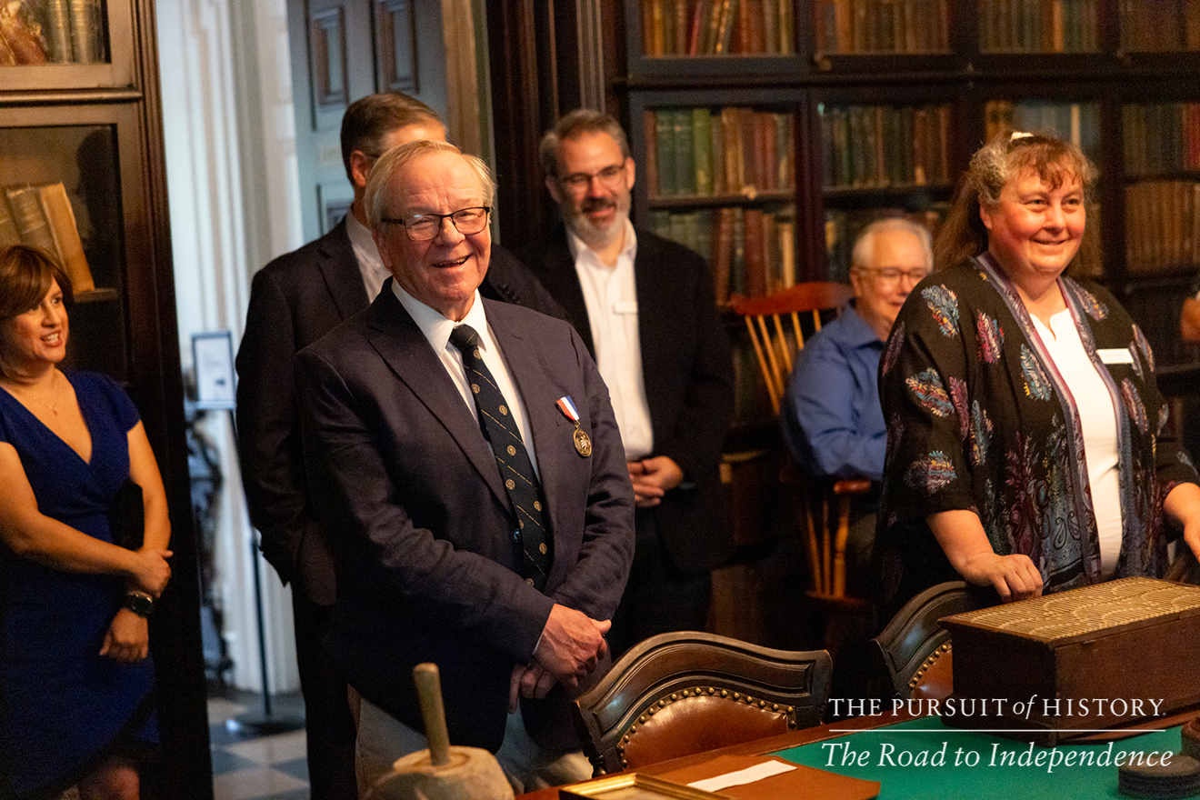 Guided Tour of Carpenters’ Hall with Michael Norris; The Pursuit of History—The Road to Independence, Spring 2026 (photo by Joe Tacynec)-380