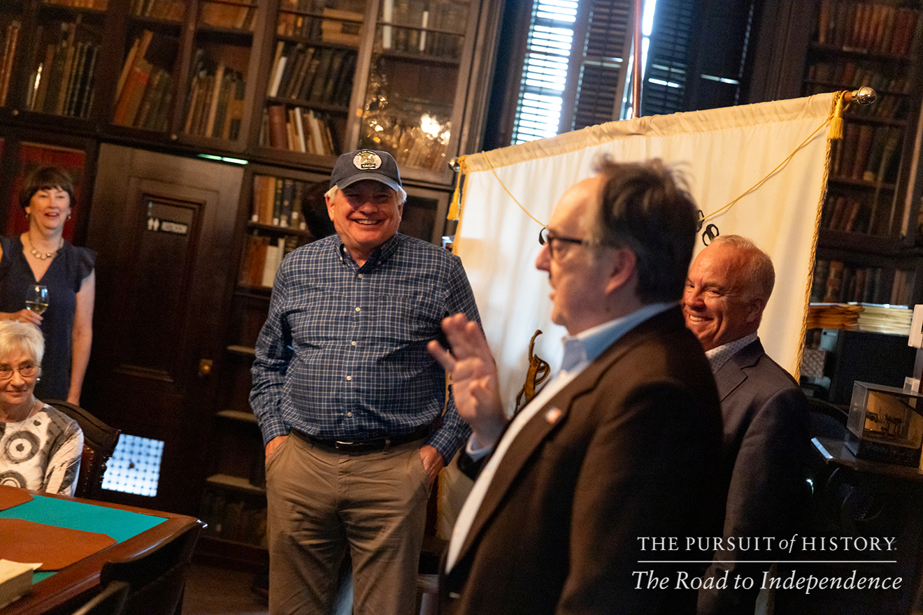 Guided Tour of Carpenters’ Hall with Michael Norris; The Pursuit of History—The Road to Independence, Spring 2026 (photo by Joe Tacynec)-381