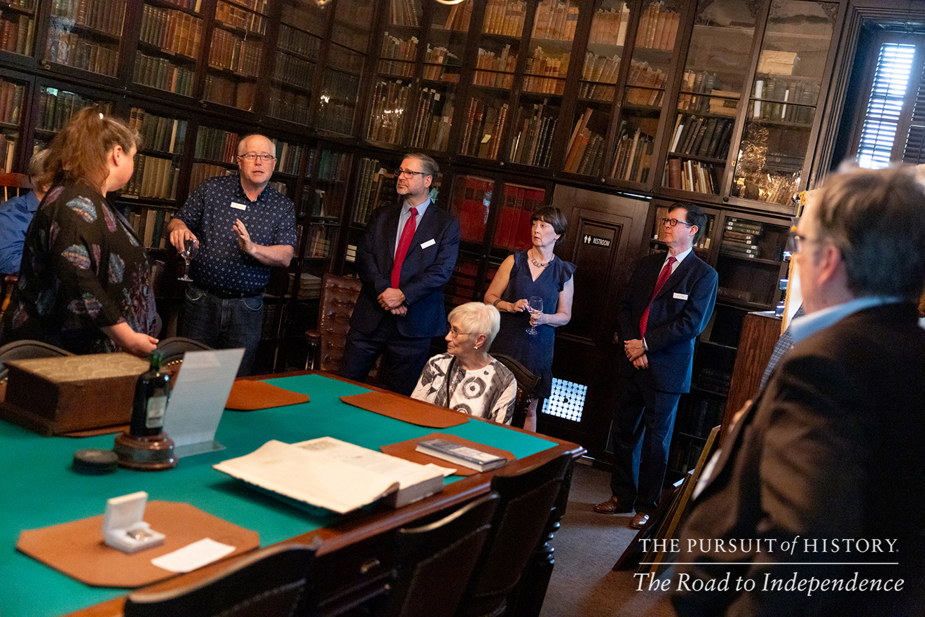 Guided Tour of Carpenters’ Hall with Michael Norris; The Pursuit of History—The Road to Independence, Spring 2026 (photo by Joe Tacynec)-389