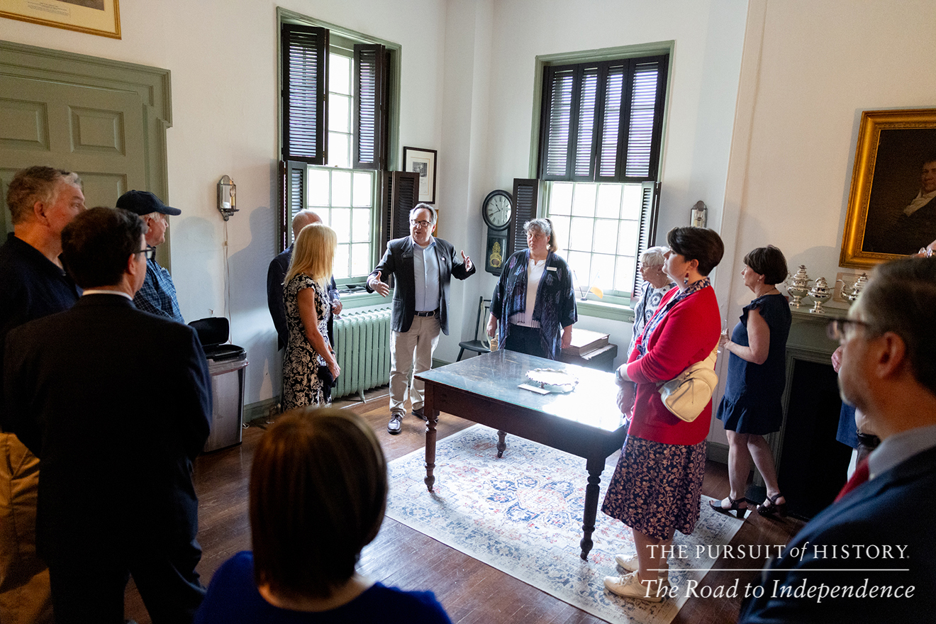 Guided Tour of Carpenters’ Hall with Michael Norris; The Pursuit of History—The Road to Independence, Spring 2026 (photo by Joe Tacynec)-391