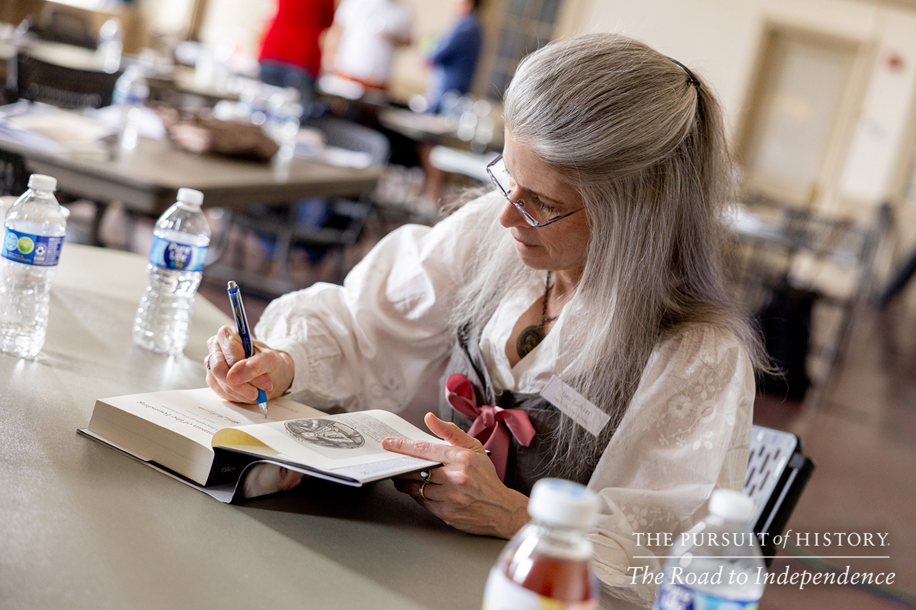 Jane Calvert, PhD, presenting John Dickinson—Penman of the Founding; The Pursuit of History—The Road to Independence, Spring 2026 (photo by Joe Tacynec)-171